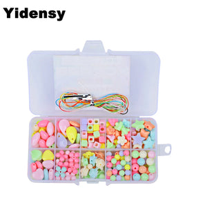 100/200pcs Beads Sets Box for Kids DIY Jewelry Making