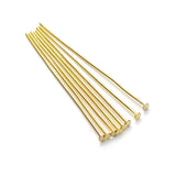 100-200pcs Flat Head Pins Assorted Sizes Plated Pins Jewelry Findings DIY Needle