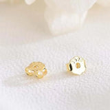 100-200pcs 925 Sterling Silver Earring Stopper Safety Backs 18K Earring Plugs
