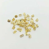 100-200pcs 925 Sterling Silver Earring Stopper Safety Backs 18K Earring Plugs