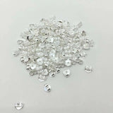100-200pcs 925 Sterling Silver Earring Stopper Safety Backs 18K Earring Plugs