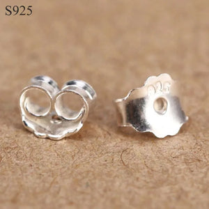 925 Sterling Silver Earring Stopper Safety Backs DIY Jewelry Accessory