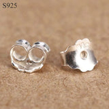 925 Sterling Silver Earring Stopper Safety Backs DIY Jewelry Accessory