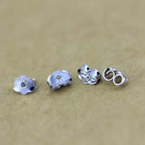 925 Sterling Silver Earring Stopper Safety Backs DIY Jewelry Accessory