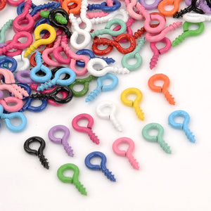 100-200pcs Small Eye Pins Eyepins Hooks Threaded Clasps Jewelry Findings