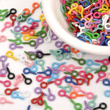 100-200pcs Small Eye Pins Eyepins Hooks Threaded Clasps Jewelry Findings