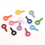 100-200pcs Small Eye Pins Eyepins Hooks Threaded Clasps Jewelry Findings