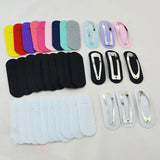 20pcs Oval Felt Cutted Appliques Patches for DIY Hairpin Headwear