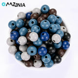 100-300pcs 10mm Natural Wood Beads Round Spacer Wooden Beads for Jewelry Making