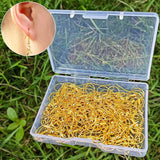100/300pcs Stainless Steel Earring Hooks DIY Silver Ear Findings Clasps