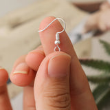 100/300pcs Stainless Steel Earring Hooks DIY Silver Ear Findings Clasps