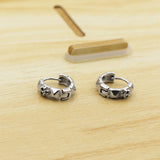 Skull Earring Cartilage Hoop Punk Retro Body Piercing Jewelry