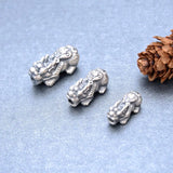 Vintage Pure Silver Pixiu Beads Fengshui Animal Jewelry