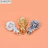 3D 999 Silver Wealth Pixiu Pendant Good Luck Piyao Pendant
