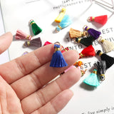 Vertical Tassel Silk Fringe Bang Earrings Tassel Trim Decorative Tassels