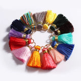 Vertical Tassel Silk Fringe Bang Earrings Tassel Trim Decorative Tassels