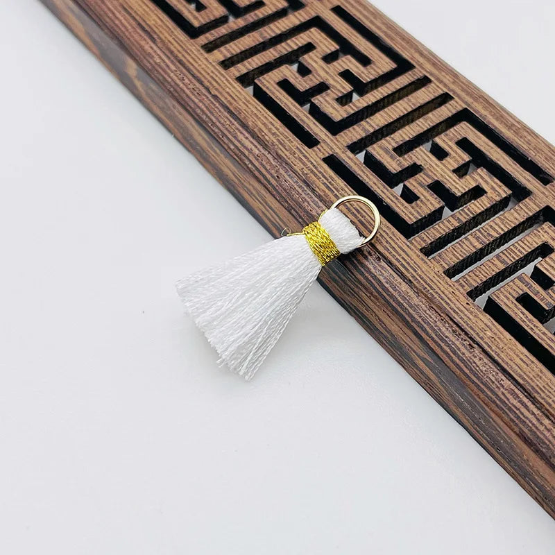 Vertical Tassel Silk Fringe Bang Earrings Tassel Trim Decorative Tassels