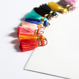 Vertical Tassel Silk Fringe Bang Earrings Tassel Trim Decorative Tassels