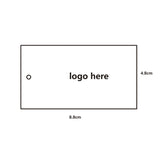 Brown Paper Hot Foil Stamping Logo Customize Hanging Tag Business Card