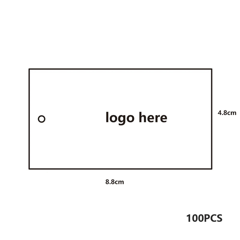Brown Paper Hot Foil Stamping Logo Customize Hanging Tag Business Card