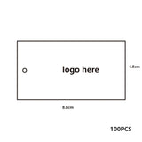 Brown Paper Hot Foil Stamping Logo Customize Hanging Tag Business Card