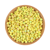 100-500Pcs 7*4MM Acrylic Smiley Face Beads DIY Jewelry Making Spacer