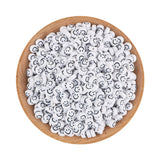 100-500Pcs 7*4MM Acrylic Smiley Face Beads DIY Jewelry Making Spacer