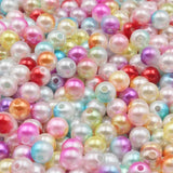 100-500Pcs Round Beads Lmitation Pearls Straigh Hole DIY Decoration