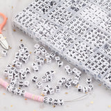 6mm Acrylic Letter Beads Square Mix for Jewelry Making DIY
