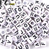 6mm Acrylic Letter Beads Square Mix for Jewelry Making DIY