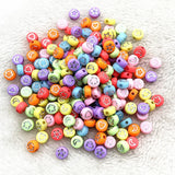 100-500pcs 7x4mm Oval Acrylic Spacer Beads for Jewelry Making DIY