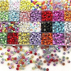 100-500pcs 7x4mm Oval Acrylic Spacer Beads for Jewelry Making DIY