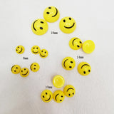 DIY Acrylic Round Yellow Smile Face Beads 100-500pcs 8-20mm