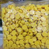 DIY Acrylic Round Yellow Smile Face Beads 100-500pcs 8-20mm