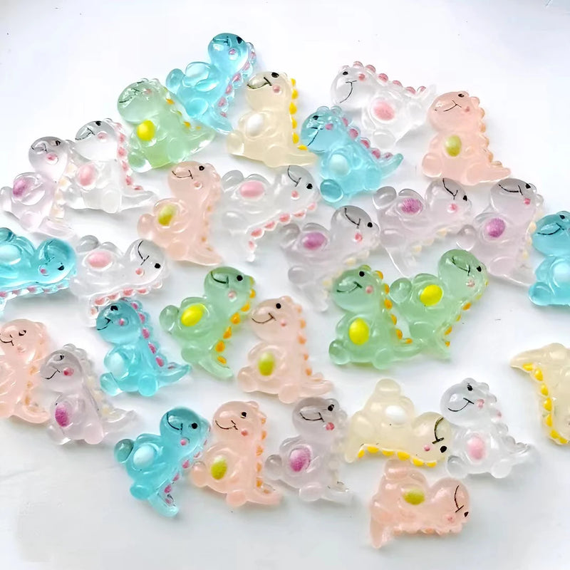 DIY Resin Dinosaur Christmas Cabochon for Jewelry Making
