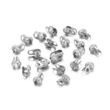 Stainless Steel Ball Crimps Beads Chain End Clasps for DIY Jewelry