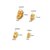 Stainless Steel Ball Crimps Beads Chain End Clasps for DIY Jewelry
