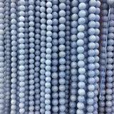 Angelite Natural Stone Loose Beads Set - 6/8/10mm