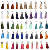 100/60pcs Leather Tassel Pendants Jewelry Fiber Fringe Faux Suede Tassel