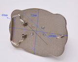 Men's Texas Rodeo Cowboy Leather Belt Buckle