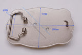 Men's Texas Bull Ride Rodeo Animal Leather Belt Buckle