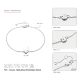 925 Pure Bracelets Women Office Bracelet Adjustable Bangles