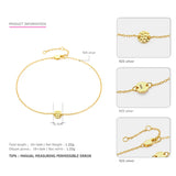 925 Pure Bracelets Women Office Bracelet Adjustable Bangles