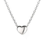 925 Pure Round Cubic Zirconia Pendant Necklace for Women