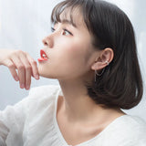 925 Sterling Silver Long Tassel Drop Earrings Ear Clip for Women