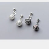 925 Thai Silver Bell Palace Hollow Bracelet Pendant DIY Jewelry Making Supplies