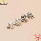 925 Thai Silver Bell Palace Hollow Bracelet Pendant DIY Jewelry Making Supplies