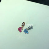 925 Silver Golden Love Earrings Necklace Rose Petal Ring Set