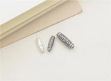 925 Silver 9 Eyes DZI Beads Thai Silver Tibetan Nine Eyes DZI Beads