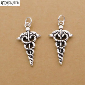 925 Silver Angel's Scepter DIY Bracelet Charm Pendant